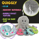 Sensory Plush Gift Set (Set Of 3); Mini Friends, Octopus, Elephant, And Turtle Stuffed Toys