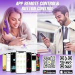 Vibrator Adult Sex Toys For Women - App Adult Toys G Spot Vibrator 360° Rotation Vibrators With 9 Rubbing & 9 Flapping & 9 Vibrating, Rabbit Dildo Clitoral Stimulator Rose Sex Toy For Women And Couple