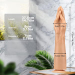 Huge Realistic Hand Dildo Real Female Sex Toy, Rubber Fist Dildo Smooth Anal Plug With Suction Cup For Women, Extra Large Butt Plug Adult Sex Toy (L)