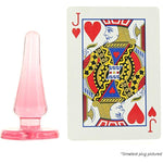Doc Johnson Crystal Jellies - Anal Initiation Kit - Small-Medium-Large - Slim Tip for Easy Insertion - Flared Suction Cup Base - Pink