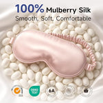 Sleep Mask, 100% Mulberry Silk Eye Mask Sleeping for Women Men
