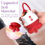 Rose Toy Vibrator Sex Toys For Women - Big Mouth Tongue Licking Vibrators For Clitoral Nipple Pleasure, Thrusting Dildo For G Spot Anal Stimulation, Sexy Lips Adult Toys For Female Couples