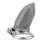 Sex Toys Penis Cage With Invisible Lock And 2 Keys Male Chastity Device With Mesh Design Cutout For Breathability Cock Cages Made Of Mesh Metal For Bondage To Man (1.77In,L)