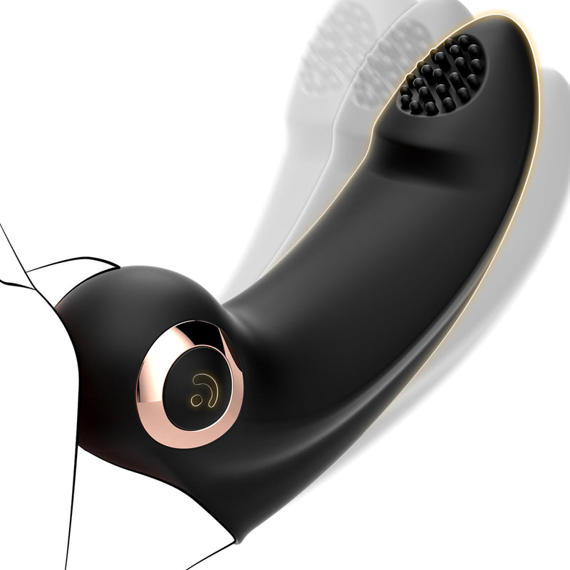 Finger Vibrator - Adult Female Finger Massager Sex Toys Silicone Mini Vibrator With 10 Vibrations, Vaginal G Spot Clitoral Nipple Stimulator For Solo & Couples Pleasure Masturbator (Black)