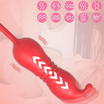 Clitoral Vibrator Thrusting Dildo, 4 In 1 G Spot Clitoral Stimulator Vibrator Thrusting Dildo Anal Plug With 10 Modes, Adult Toys For Women Couple Pleasure