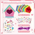24 Sets Mother's Day Picture Frame Craft Kit with Flower Stickers for Spring House Decorations