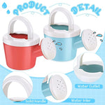 12 Pieces Watering Can For Kids Bath Buckets Toys Play Sand Toys Plastic Small Watering Pot With Handles For Childrens Gardening Tools Beach Playing Sand(Basic Style)