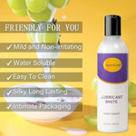 Water-Based White Lube 8 Fl. Oz/240Ml Creamy Unscent Natural Gel Glide Lubricant Long Lasting Smooth Slippery For Men Women Couples With Discreet Package