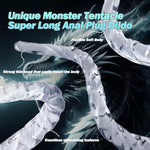 Super Long Anal Dildo,24.8" Huge Long Anal Plug With Suction Cup,Anal Sex Toys With Clear Thick Tentacle Dildo,Flexible Sensitive Texture Soft Vaginal Anal Dilator For Men Women Couples & Gay