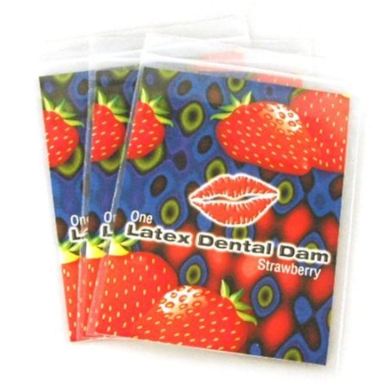Lixx By Latex Dams Dental Dams Strawberry Flavor 12 Count