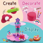 Mini Dessert Clay Kit for Kids, Make & Display Clay Treats, Fun Artistic Activity