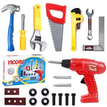 Kids Tool Set 20 Pcs Toddler Tool Set With Toy Drill, Pretend Play Kids Toys For Ages 3,4,5,6,7,8 Years Old, Boy Toys, Girl Toys