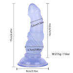 5.5 Inches Realistic Dildo For Beginners, Anal Dildos Lifelike Fake Penis For Women/Men/Gay, Adult Sex Toys For G Spot Stimulator Anal Plug Training Sets (Blue)