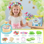 Flower Craft Kit For Kids Ages 4-8 – Diy Fabric Bouquet Toy For Girls And Boys – No Glue Reusable Stem Gift – Make 32+ Flowers – Birthday Arts & Crafts Activity