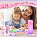 Decorate Your Own Water Bottle Kits for Girls Age 4-12 Flower