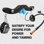 Ball Clamps Testicle Crusher CBT Toy with Ankle Cuffs Cock and Ball Torture