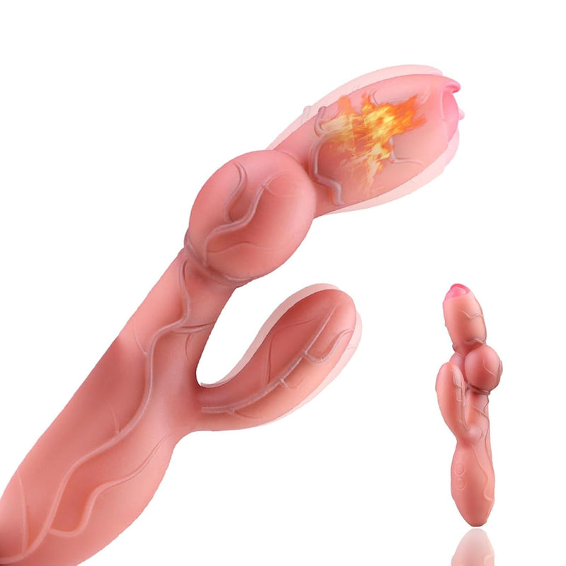 8.5" Huge Wolf Vibrator Dildos Adult Sex Toys,Heating Dragon Knot Dildo Sex Toys Clitoris G Spot Anal Stimulator, Fantasy Women Masturbator Dildo For Adult Couples Men Lesbian Game Pleasure