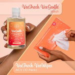 VeeDaily - VeeGentle Wash & VeeWipes ACV Bundle for Sensitive Vees