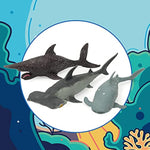 10 Pack Shark Toys,8" Soft And Stretchy Realistic Shark Toy Set,Floating Bathtub Toys And Birthday Party Favors For Boys Girls Kids