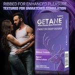 Ultral Ribbed Lubricated Condoms, Comfortable And Intensified Lubricant Condoms For Men, Premium Natural Latex, 10 Count Pack