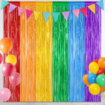 2 Pack Rainbow Backdrop Curtains