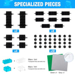 1600 Pieces Building Bricks, Building Bulk Block With 2 Packs 24X24 Studs Sticky Plate And 46Pcs Wheel Accessory - Compatible With All Major Bricks, Gfits For Kid - 18 Shape/16 Colo