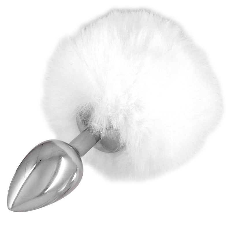 Sexy Bunny Tail Anal Plug - Soft & Cute Faux-Fur Tail - Intense Sensations - Double Penetration - Fluffy & Fun