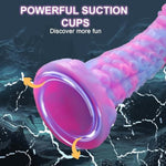 18.5 Inch Super Long Tentacle Dildo Liquid Silicone Anal Plug For G-Spot And Prostate Stimulation Hands Free Adult Toy With Powerful Suction Cups Soft And Flexible For Men And Women