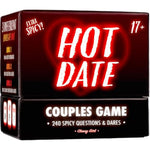 Hot Date Couples Game For Adults - 240 Spicy, Fun Questions & Dares For Romantic Nights & Deep Relationships - Conversation Cards - 2 Players