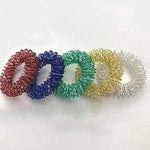 5 Pieces Finger Massage Rings, Prickly Sensory Acupressure Ring Set Toys For Teenagers Adults, Color Professional Processed?Massage Tools And Equipment