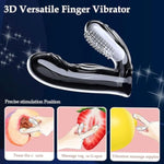 Finger Vibrator Accessory Adult Sex Toys For Couples, Dual Stimulation Finger Sleeves Women Sex Toys For Men,Transparent Silicone Anal Sex Toys For Vagina G-Spot Clitoral Masturbator Stimulator