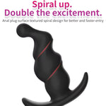 Wearable Butt Plug, Spiral Anal Plug, Anal Expander Adult Anal Toys For Men And Women Sm Masturbation Device Flared Base Prostate Massager Sex Toys For Beginners Advanced Users