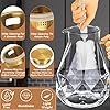 Glass Pitcher, 2.2 Liter Water Pitcher With Lid,Iced Tea Pitcher for Fridge,Glass Water Carafe With Lid, Glass Water Jug,Large Drink Pitcher For Juice, Milk, Cold Or Hot Beverages, 2 Quart
