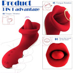 Vibrator Adult Sex Toys For Women, Upgrade Stimulator Clitoris Vibrator,Nipple Toys For Pleasure, Female Sex Toys 10-Frequency Rotation And Tongue Vibrators.Sexual Pleasure Tools For Women