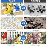 500 Piece Birds Bath Flower Fence Puzzle for Adults and Seniors