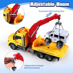 Toddler Boy Toys,Tow Truck Toy For 3 4 5 6 7 Year Old Boys,Friction?Powered Rescue Tow Truck With Lights And Sounds,Birthday Gifts For Boys & Girls