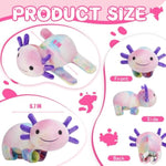 Huggers Axolotl,Stuffed Axolotl Slap,Cute Animal Book Buddy Slap,Fun Axolotle Toys For Boys And Girls.Multicolour