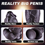 2.6" Diameter Black Xl Thick Dildo,6.5'' Realistic Small Silicone Dildo Butt Plug With Suction Cup For Anal Play,Fat Dildo Cute Butt Plug Sex Toy,Wide Penis For Men And Women