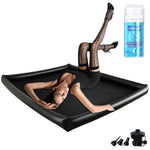 Inflatable Massage Sheet Pvc Waterproof Sex Furniture For Bedroom Nuru Massage Therapy Gel Air Mattress Sheets Queen Waterproof Blanket For Bed Rubber Novelties Sex Toys Couple Products Set