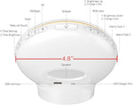 Sunrise Alarm Clock for Heavy Sleepers, Wake Up Light with Sunrise/Sunset Simulation, Dual Alarms & Natural Sounds, Snooze & Sleep Aid, FM Radio, 7 Colors Night Light for Bedroom, Ideal for Gift