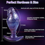 Butt Plug Silicone Anal Plugs, Curved Base Anal Trainer for Women/Men
