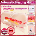 Male Masturbator Heating Mouth Adult Sex Toy Pocket Stroker 1.66 LB