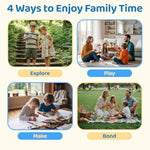 Family Time 60 Scratch-Off Activity Cards With Day & Night Markers – Fun Family Games For Kids & Parents – Screen-Free Adventure Ideas & Unique Gift For Christmas,Birthday,Stocking Stuffers & Holidays