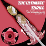 5.5 Inches ?Kohana? Ovipositor Realistic Silicone Dildo With Strong Suction Cup, Sex Toy Anal Butt Plug With Egg Models And Booster, S