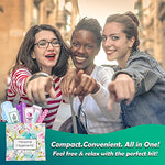 Menstrual Kit All-in-One | Convenience on The Go | Single Period Kit Pack for Travelling, Tweens & Teenagers | Individually Wrapped Feminine Hygiene Products (Butterflies) (60 Pack)