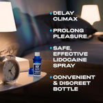 Duration Spray For Men, Male Genital Desensitizer Numbing Spray To Last Longer, 0.16 Fl Oz, 36 Sprays, Made With Lidocaine To Help Men Last Longer In Bed