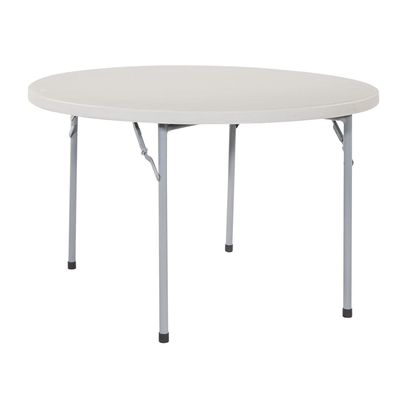 Office Star Resin Multipurpose Round Table, 4-Feet, Grey