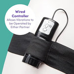 Perfect Partner Vibrating Strap On Dildo - 8 Inch Realistic Strap On For Pegging - Thick Elastic Waistband Holds Wired Remote Control - 3 Speeds & 7 Vibration Patterns - Purple