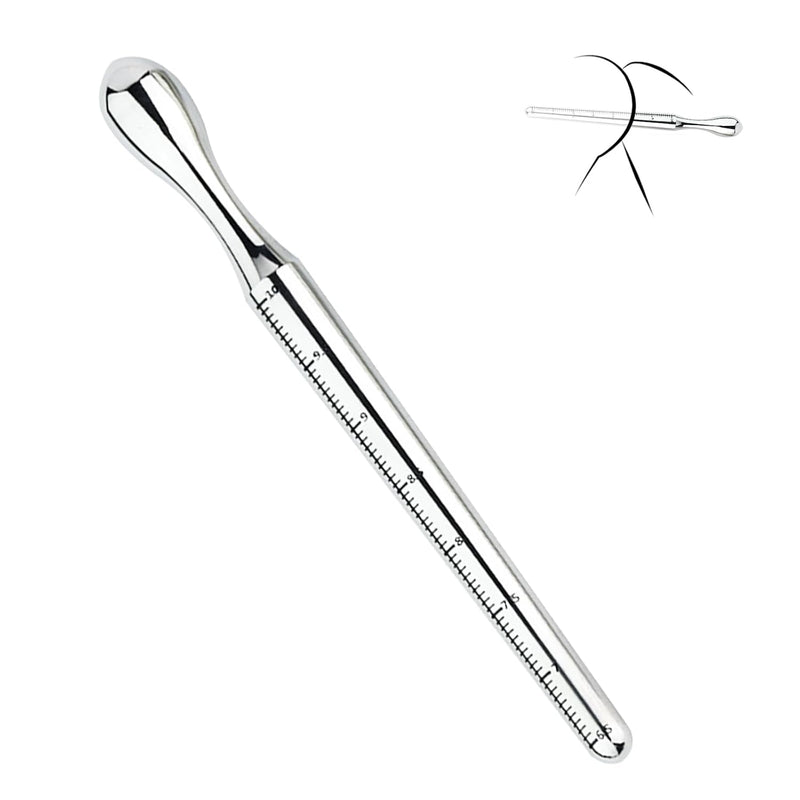 Stainless Steel Urethral Sounds With Scale Sounding Rods Urethral Sounding Toys Male Sex Toys Penis Plug(Small)