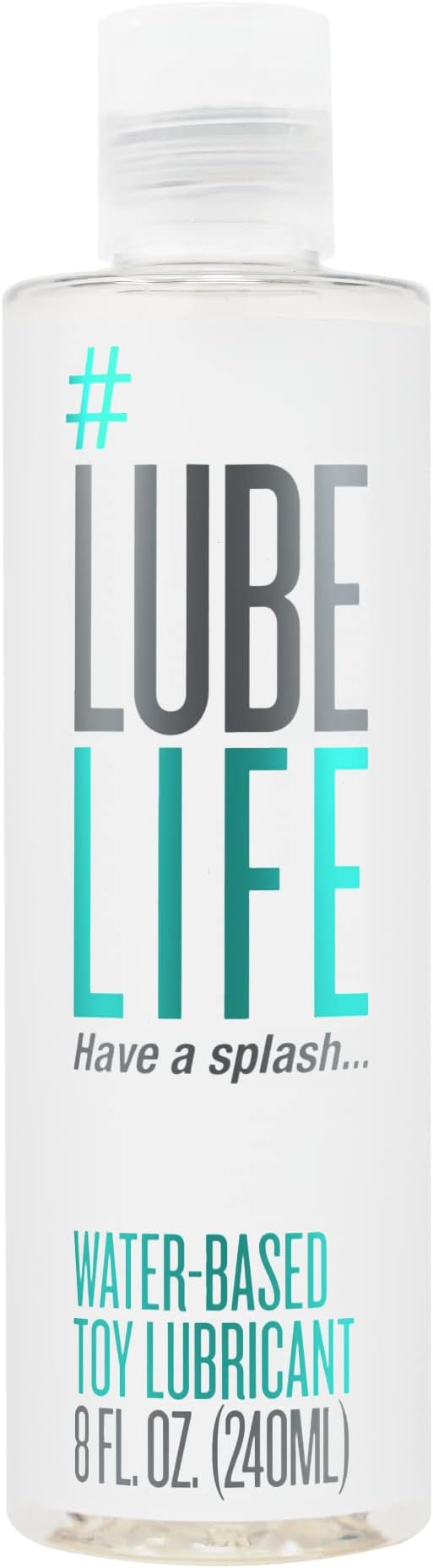 Water-Based Toy-Safe Lubricant (8oz) for Men, Women & Couples, Non-Staining